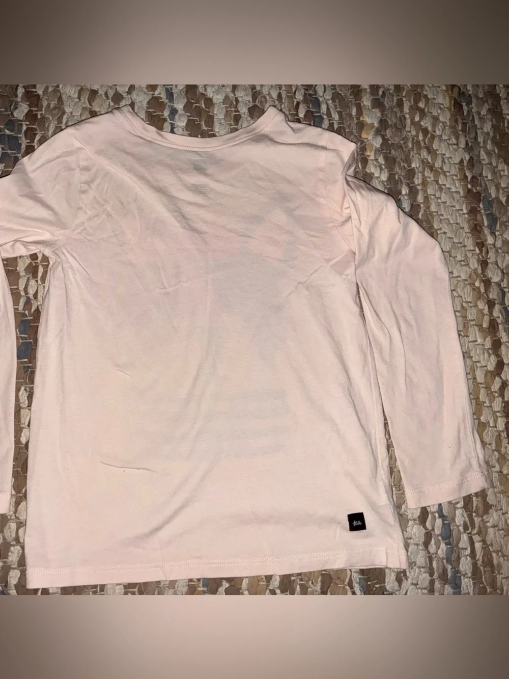 Tea Collection Light Pink Long-Sleeve Tee with French Bulldog Graphic